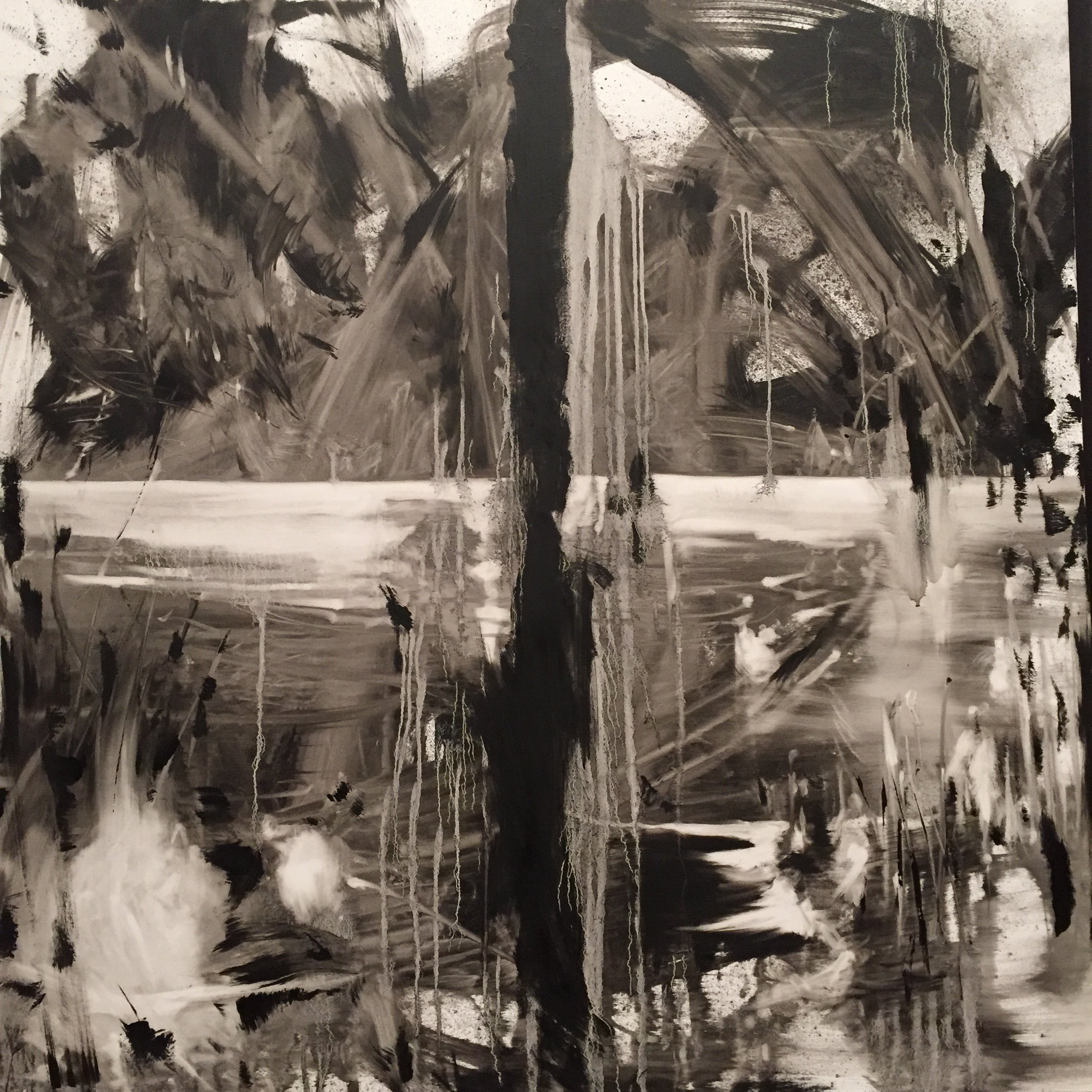 "The Chasm" Just Black Composition #1/Inner Landscape (Copy)