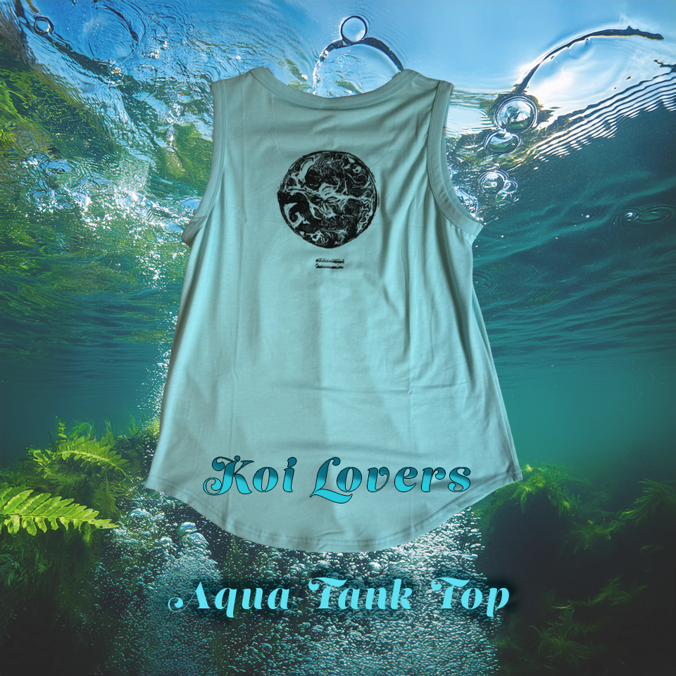 Koi Lovers Aqua Tank Top