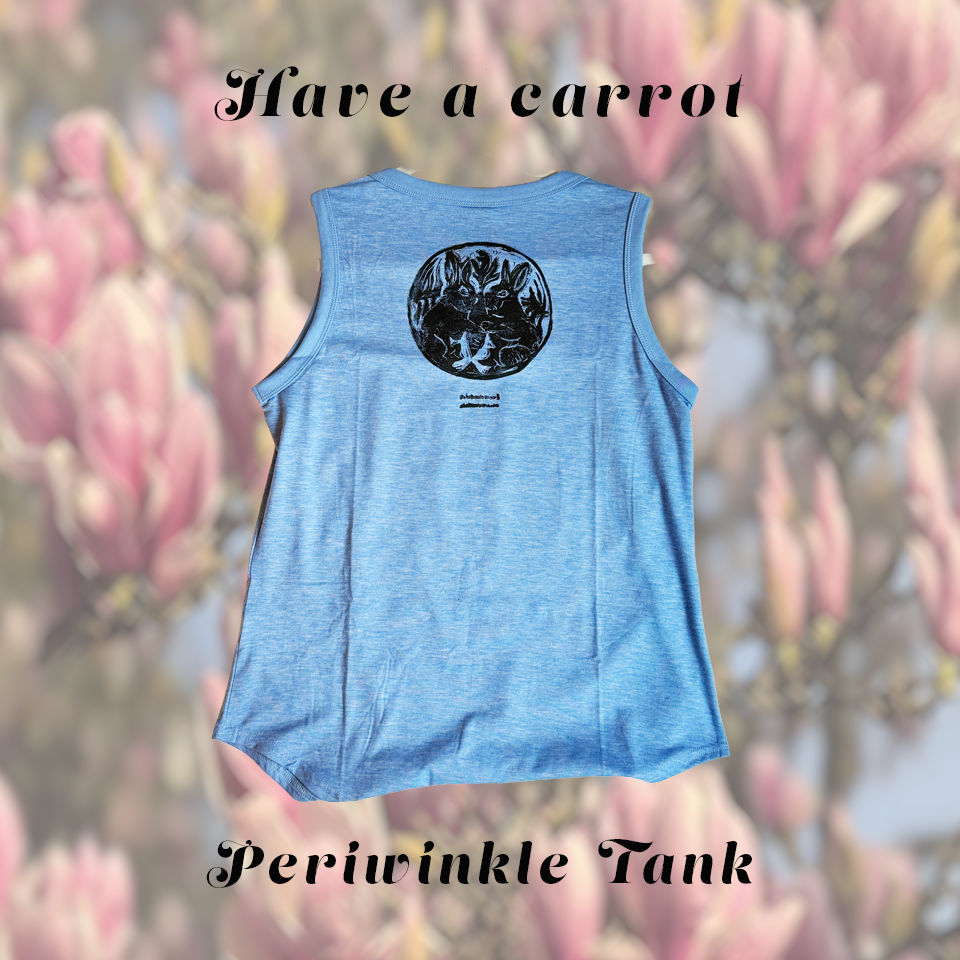 'Have a Carrot' Periwinkle Tank