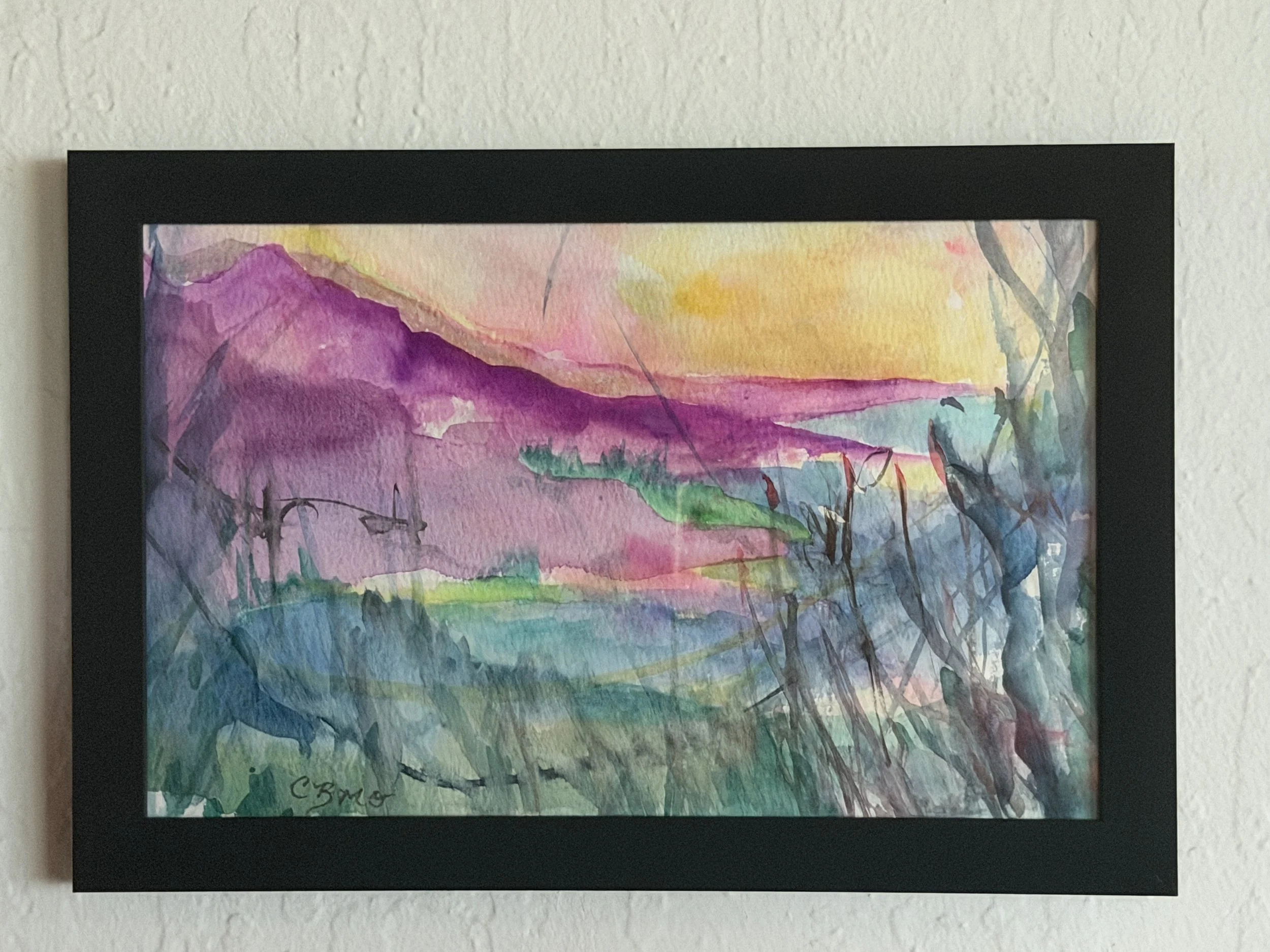Twilight Serenity Watercolor Painting