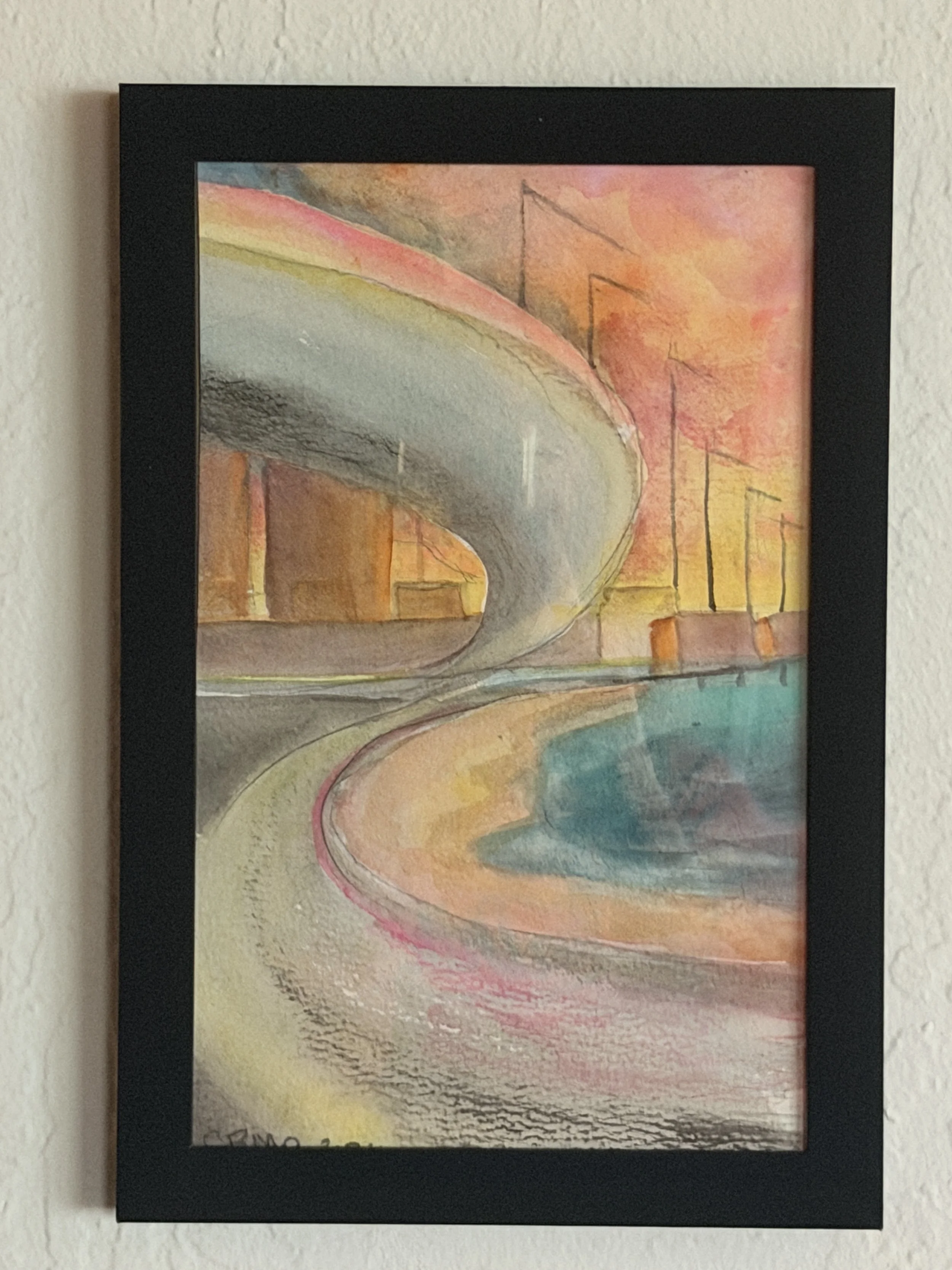 Cloverstack UrbanScape Watercolor Painting
