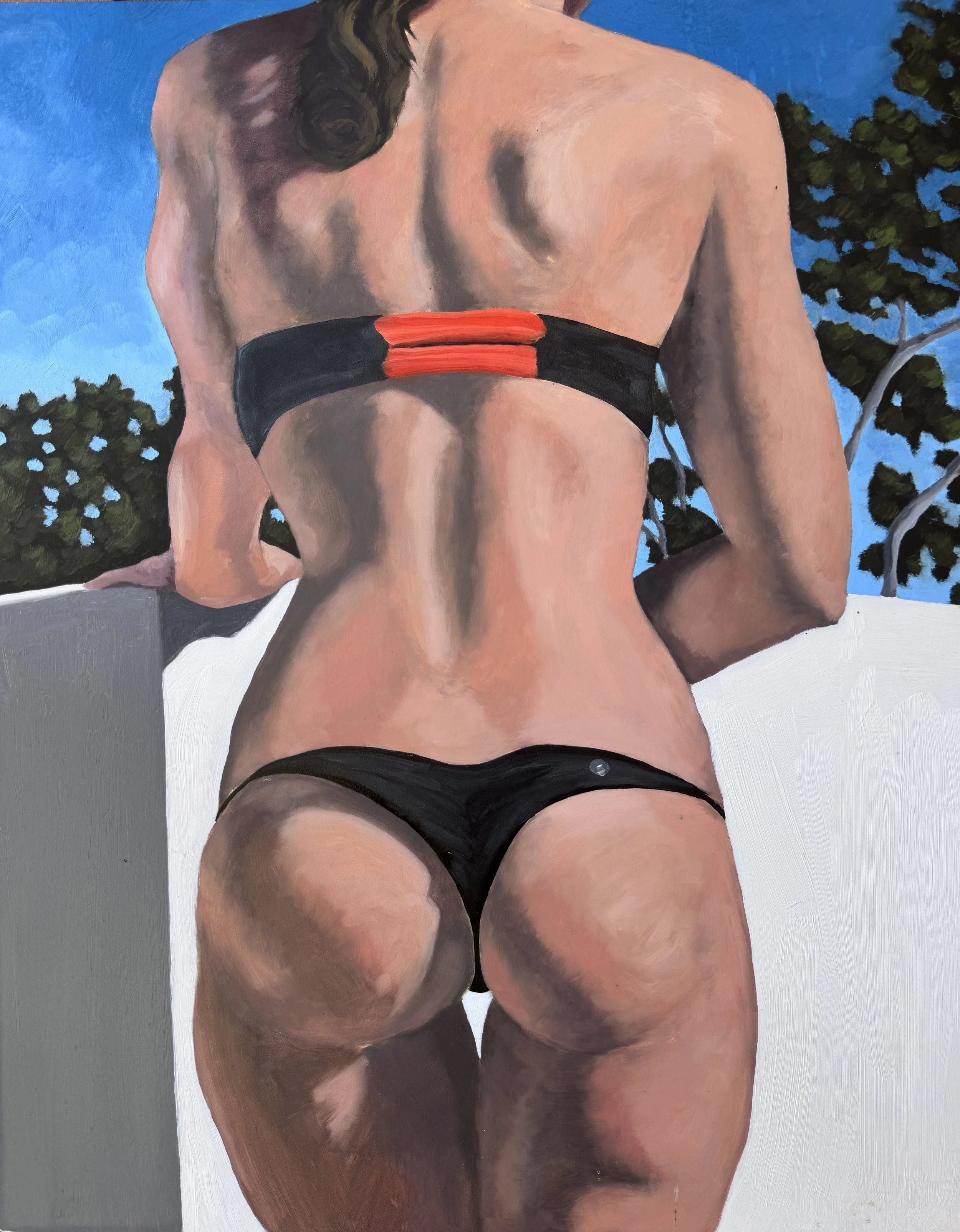 Summer Blissed - 2012, Oil on Wood, 16" x 20"