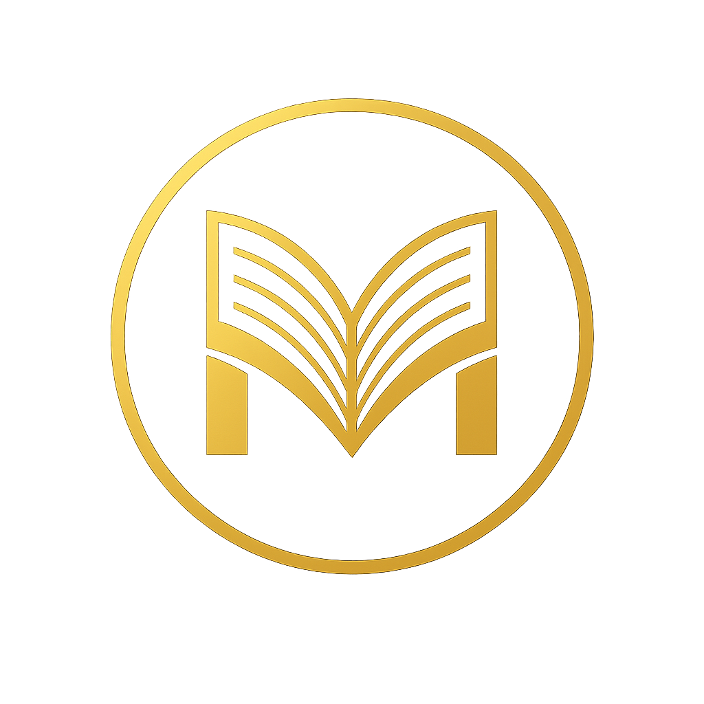 Milstead Bookkeeping gold book logo.