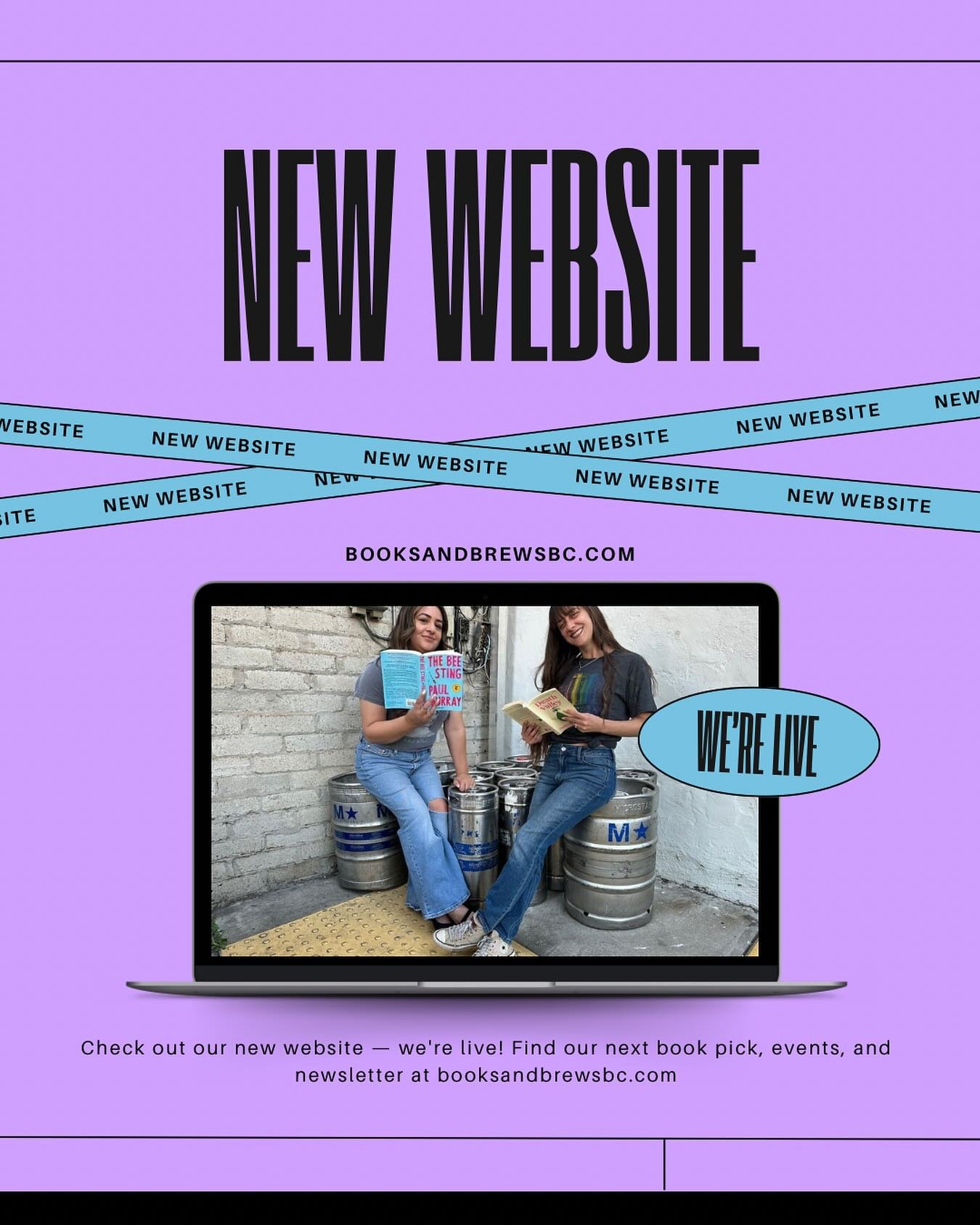 Books, beer, and a brand new website, what more could you need?
Check out booksandbrewsbc.com for our latest book pick, upcoming events, and newsletter sign-up! #BooksAndBrews #SanDiegoBookClub #WebsiteLaunch #NewWebsiteWhoDis