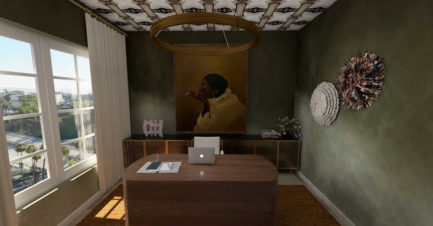 Your brain in a boring home office: scattered, anxious, counting down to 5pm.

Your brain in THIS office: focused, creative, actually enjoying Monday.

The difference? Neuroscience.

Sage walls reduce cortisol 30%
Circular lighting = subconscious cal