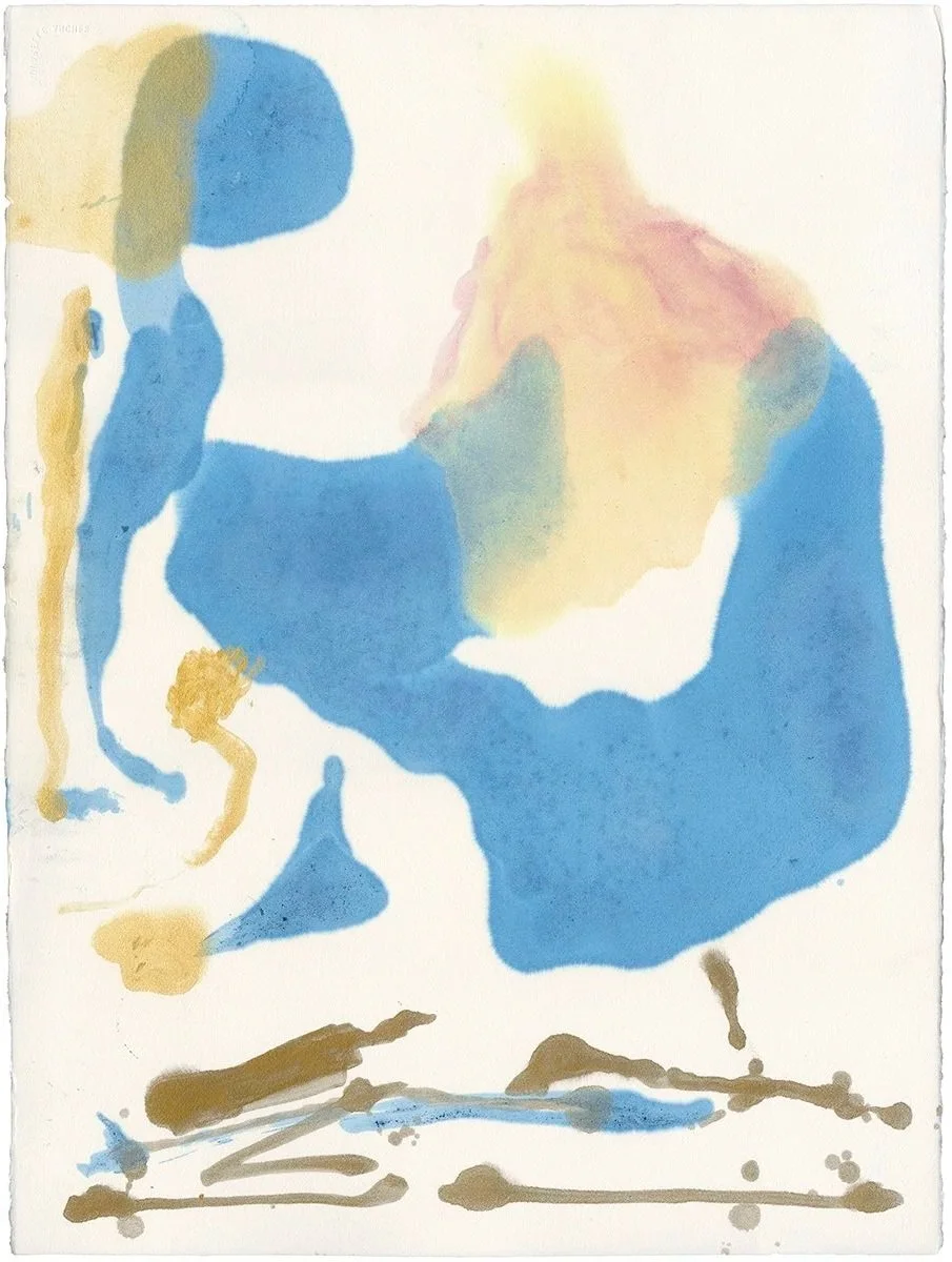 Blue Chicken on Bones
Soft Time Series. 
Oil paint on paper, 18x22 inches, 2018- 2019 