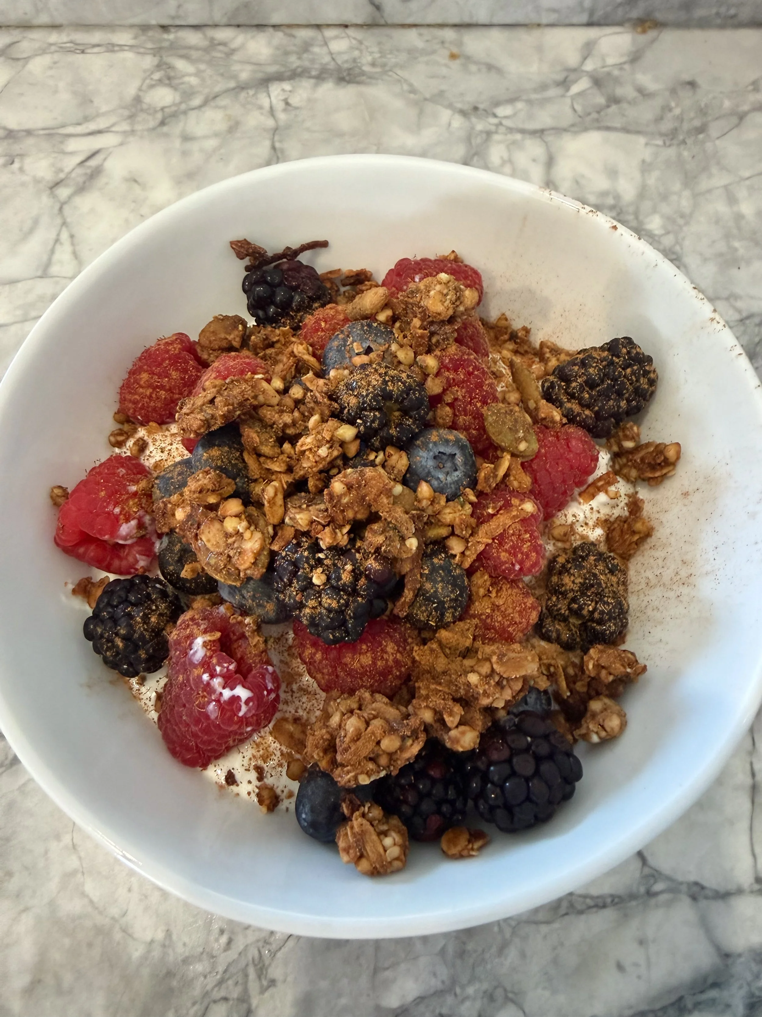 Cottage Cheese Berry Bowl
