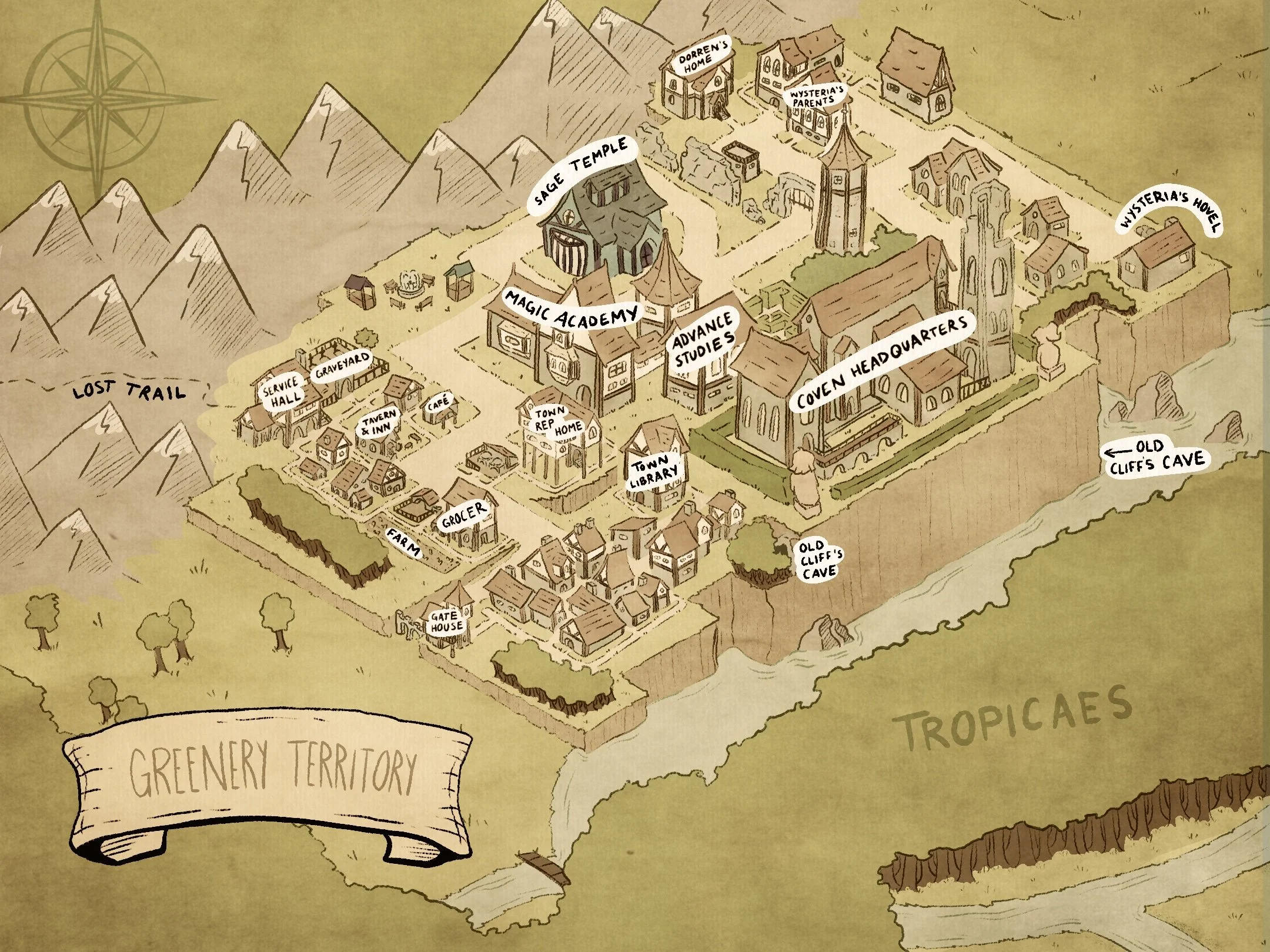 Greenery Territory Map