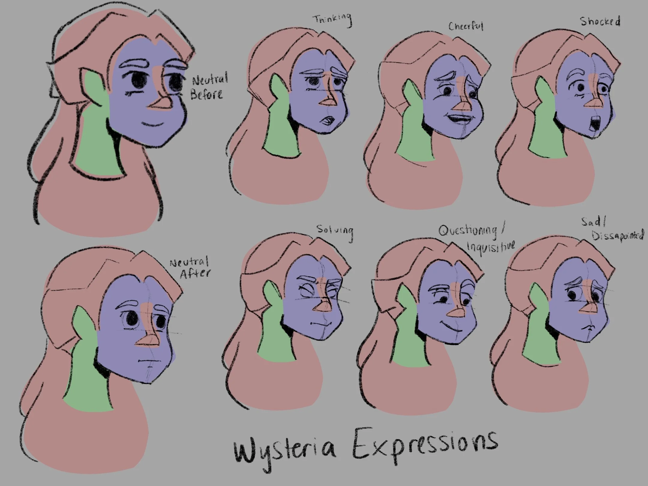 Early Wysteria Emotion Sheet