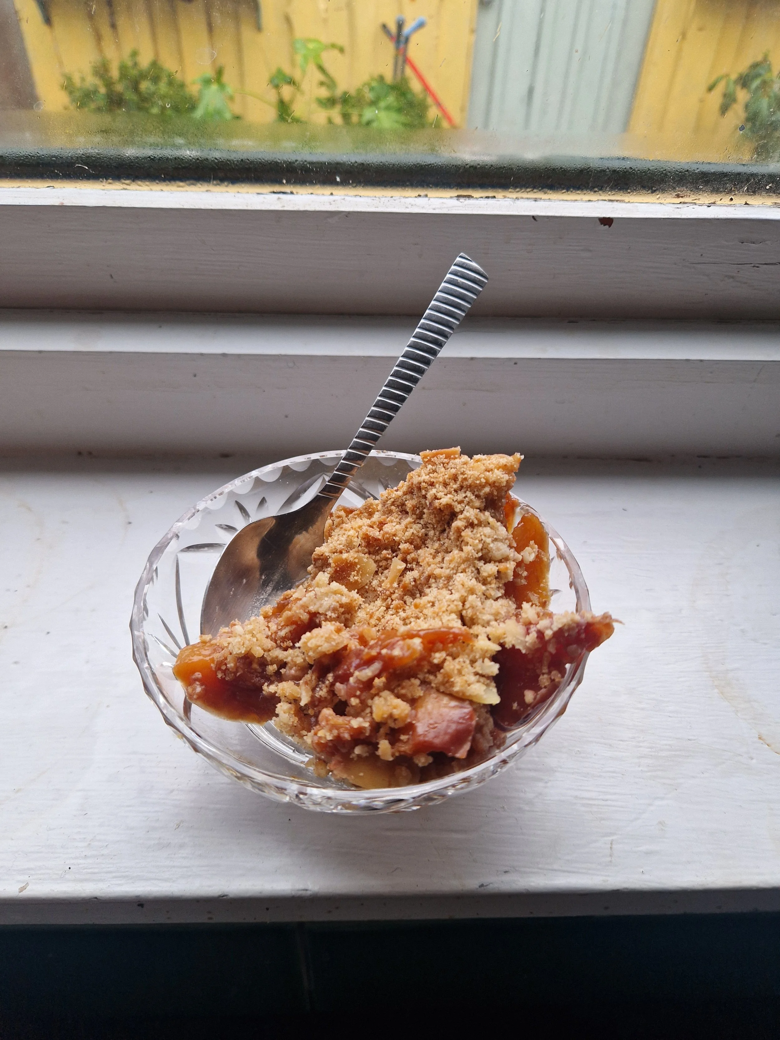 Nectarine Crumble 