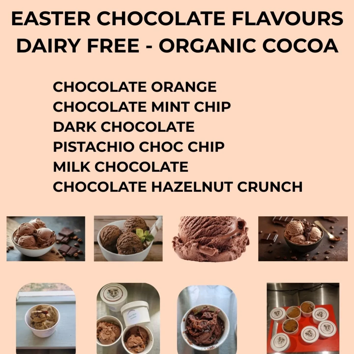 Ooops, I started tucking into the chocolate flavours early last night.

I could call it quality control but honestly it was just my sweet tooth calling because I know it tastes good.

The shack will be open 12-5 today for walkins. Other times for DM 