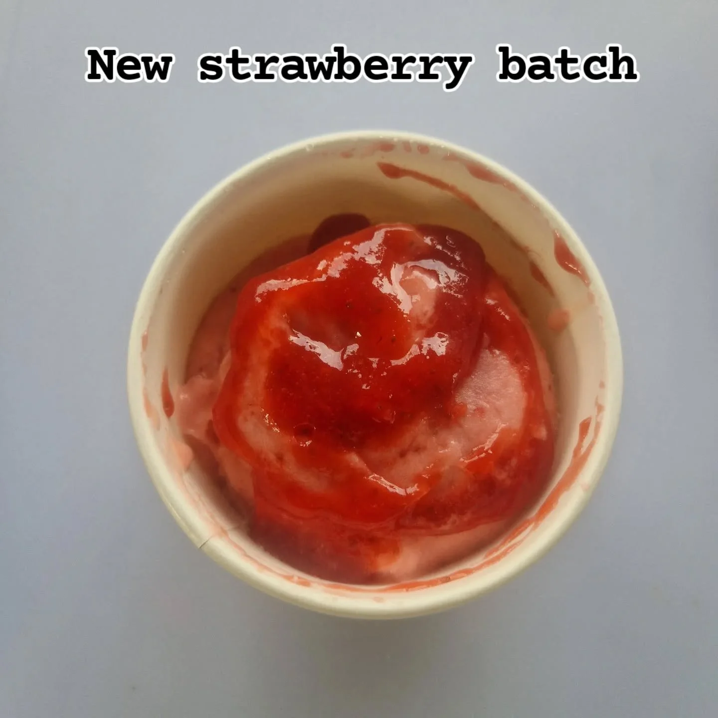 Strawberry gelato with an extra shot of strawberry.

#dairyfree #gelato #kingstongelato #strawberry #berries