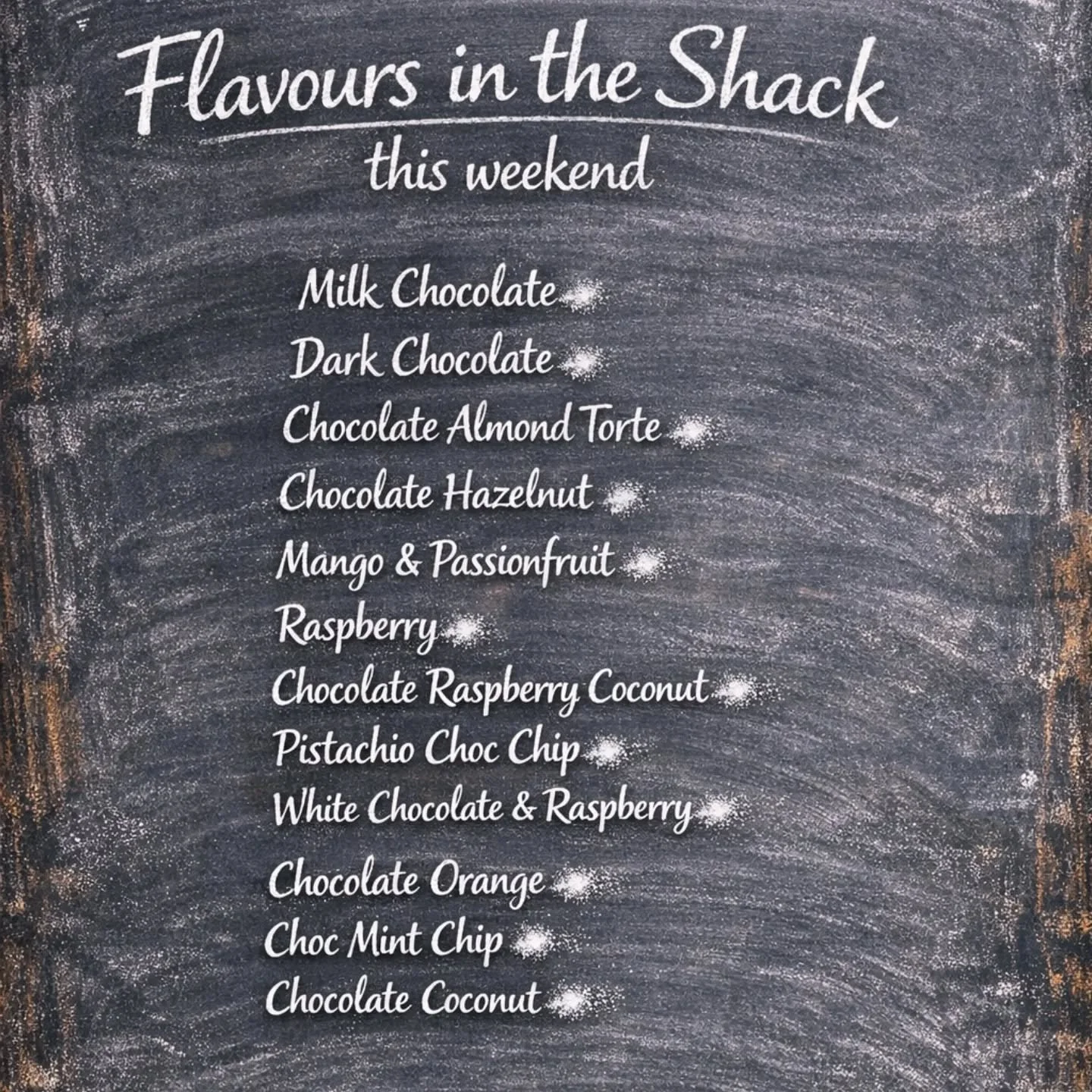 Lotsa flavour going on in the shack this weekend 

Open 4-7 this afternoon. I hope that sun is still shining.

#kingstongelato #Moray #localicecream #dairyfree #homemade