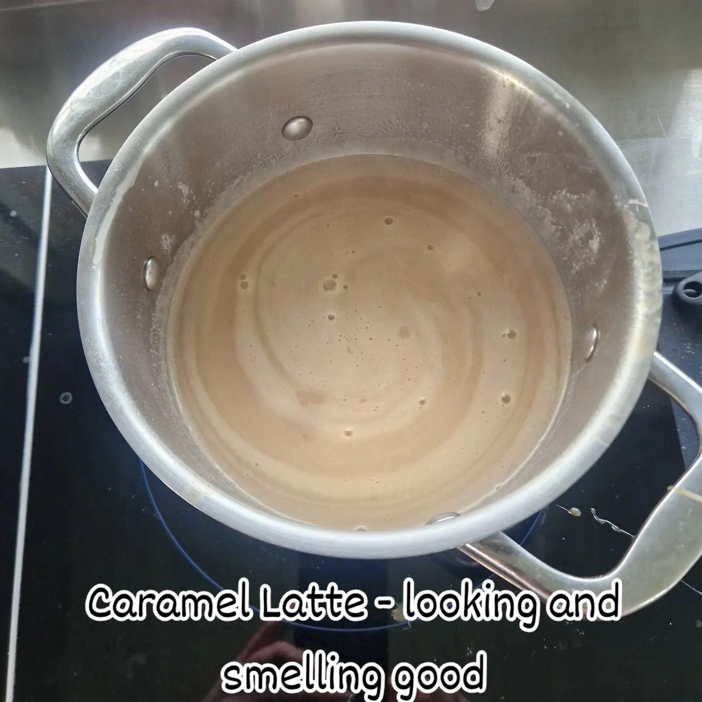 Cannot wait to churn this tomorrow.

For now it is looking and smelling just like a Caramel Latte.

#coffeeicecream #localbusiness #nutfree #dairyfree #kingstongelato