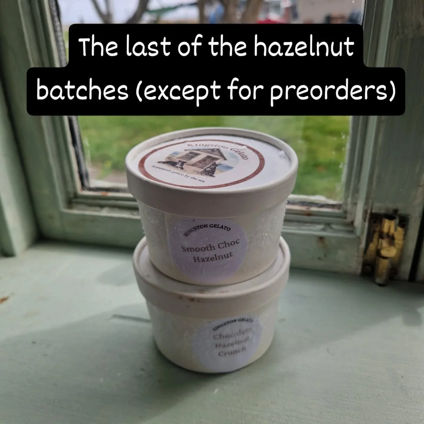 So happy with this batch as I switched from using cocoa butter to more hazelnut paste.

Yummm.

#chocolate #chocolateicecream #hazelnut #dairyfree #kingstongelato