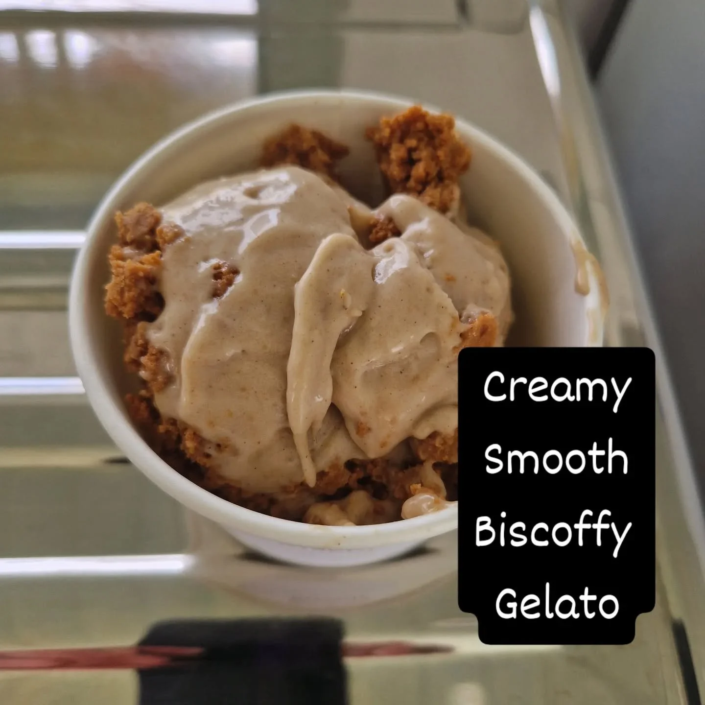 A biscoff made with cashew paste. So it's super creamy.

A return to one of the @gelato.expert recipes from the Vegan Gelato masterclass.

#kingstongelato #biscoff #vegangelato #flavourfirst #localbusiness