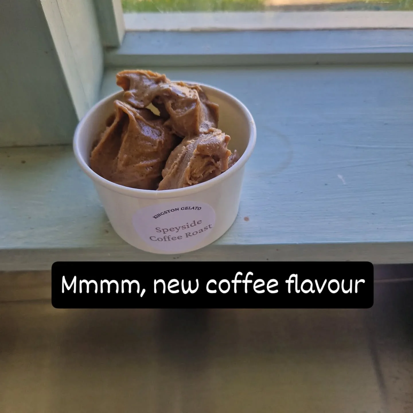 Another way to enjoy @speyside_coffee - in a dark roast tub of dairy free gelato.

I dipped into my @gelato.expert workbook to combine 2 recipes into this.

#homamade #smallbatchicecream #dairyfreegelato #coffeelover #localproduce