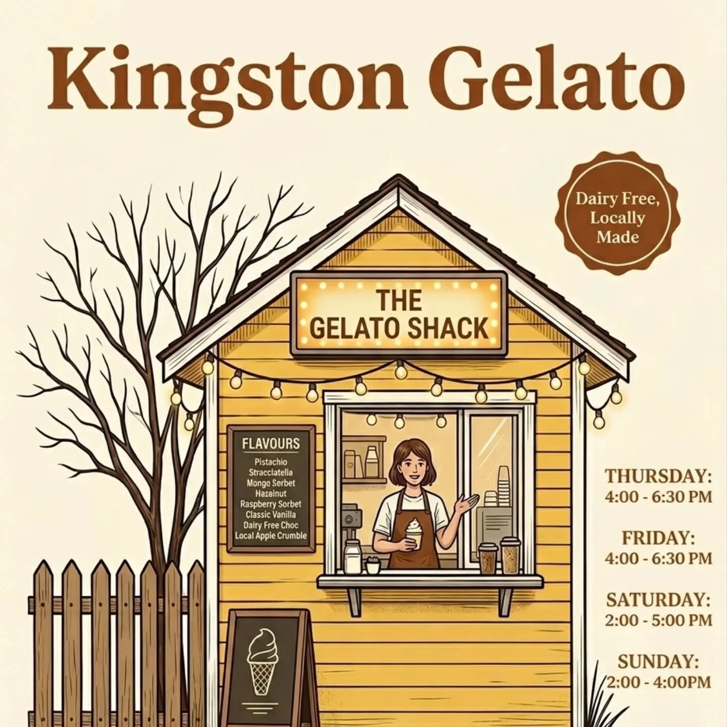 Sunshine opening hours. Lotsa churning. A few new flavours.

Stay tuned.

#dairyfreegelato #kingstononspey #kingstongelato #smallbatchicecream #homemade