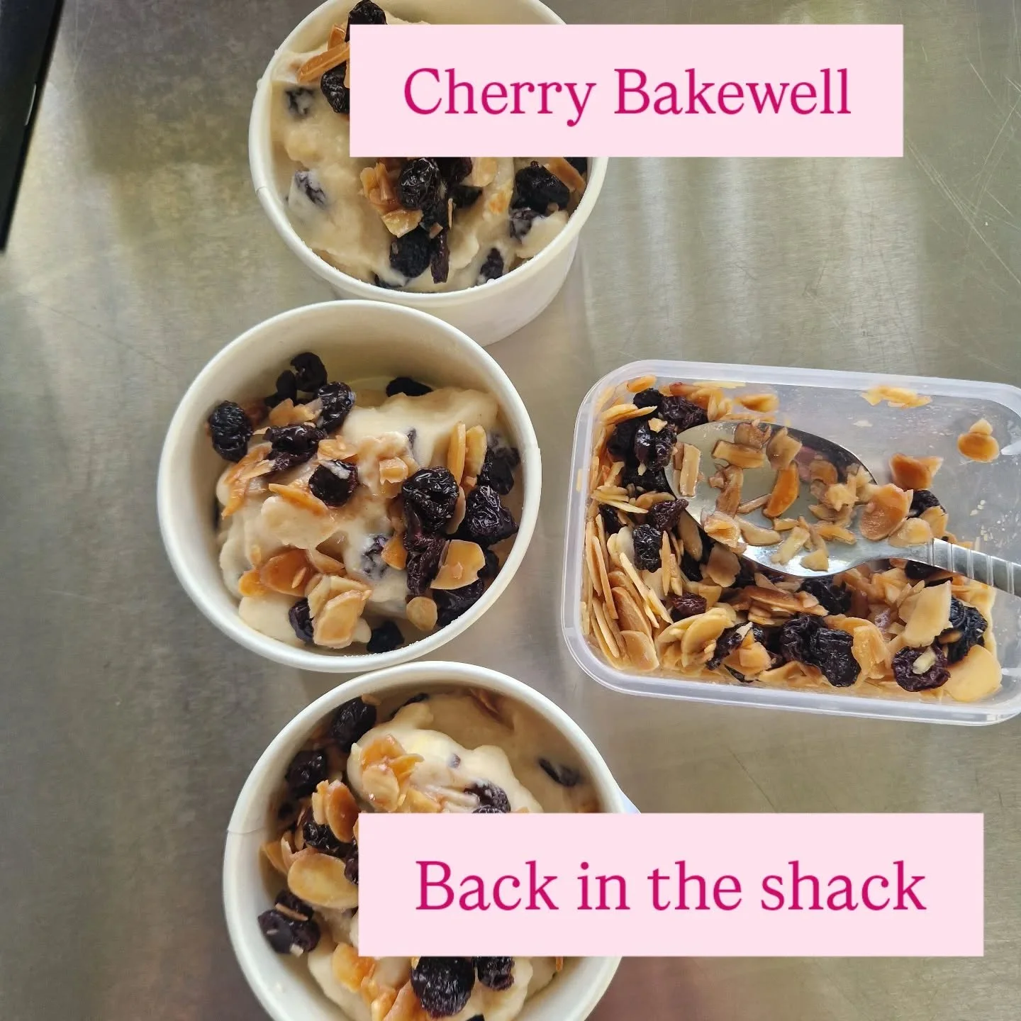 Oh these almond bases are such a joy.

#dairyfree #madeinmoray #morellocherry #bakewell #cherry