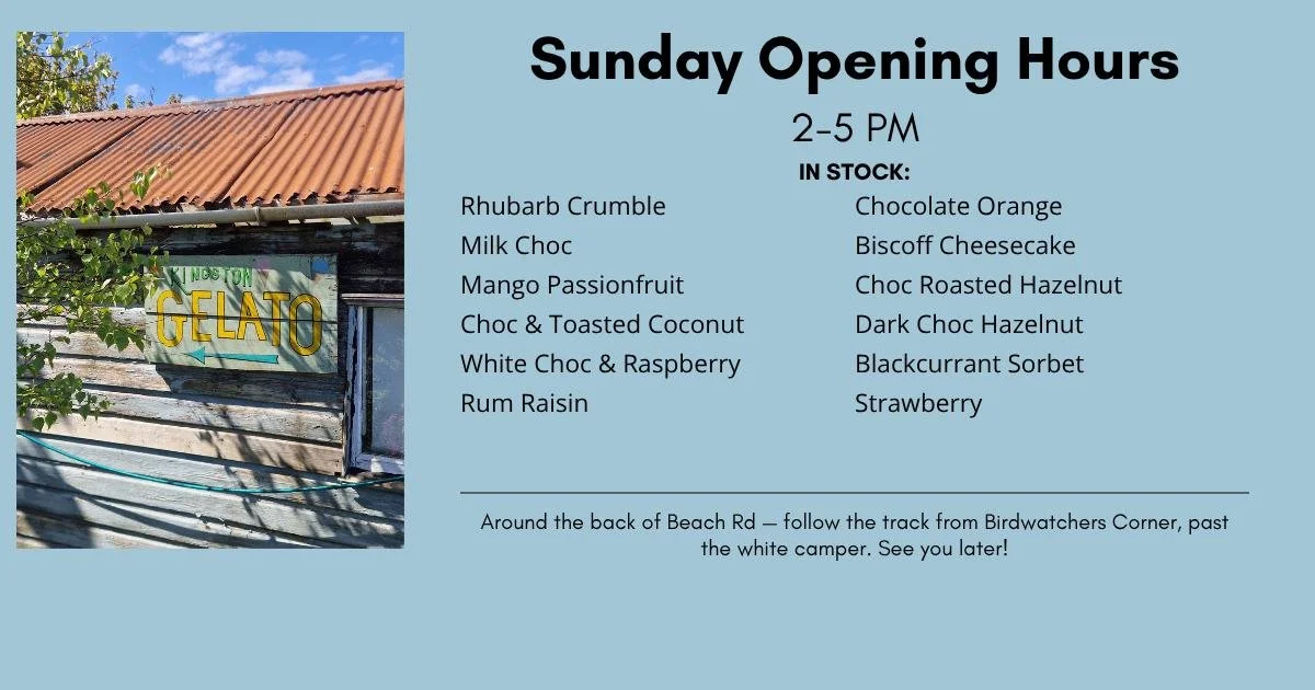 Sunday opening hours - 2-5

#localbusiness #sundaytrading #sundaydinner #frozendesserts #MorayLife