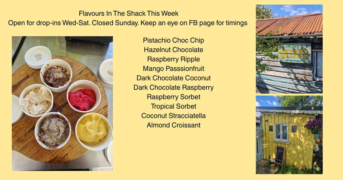 Flavours in the Shack &amp; Opening Hours