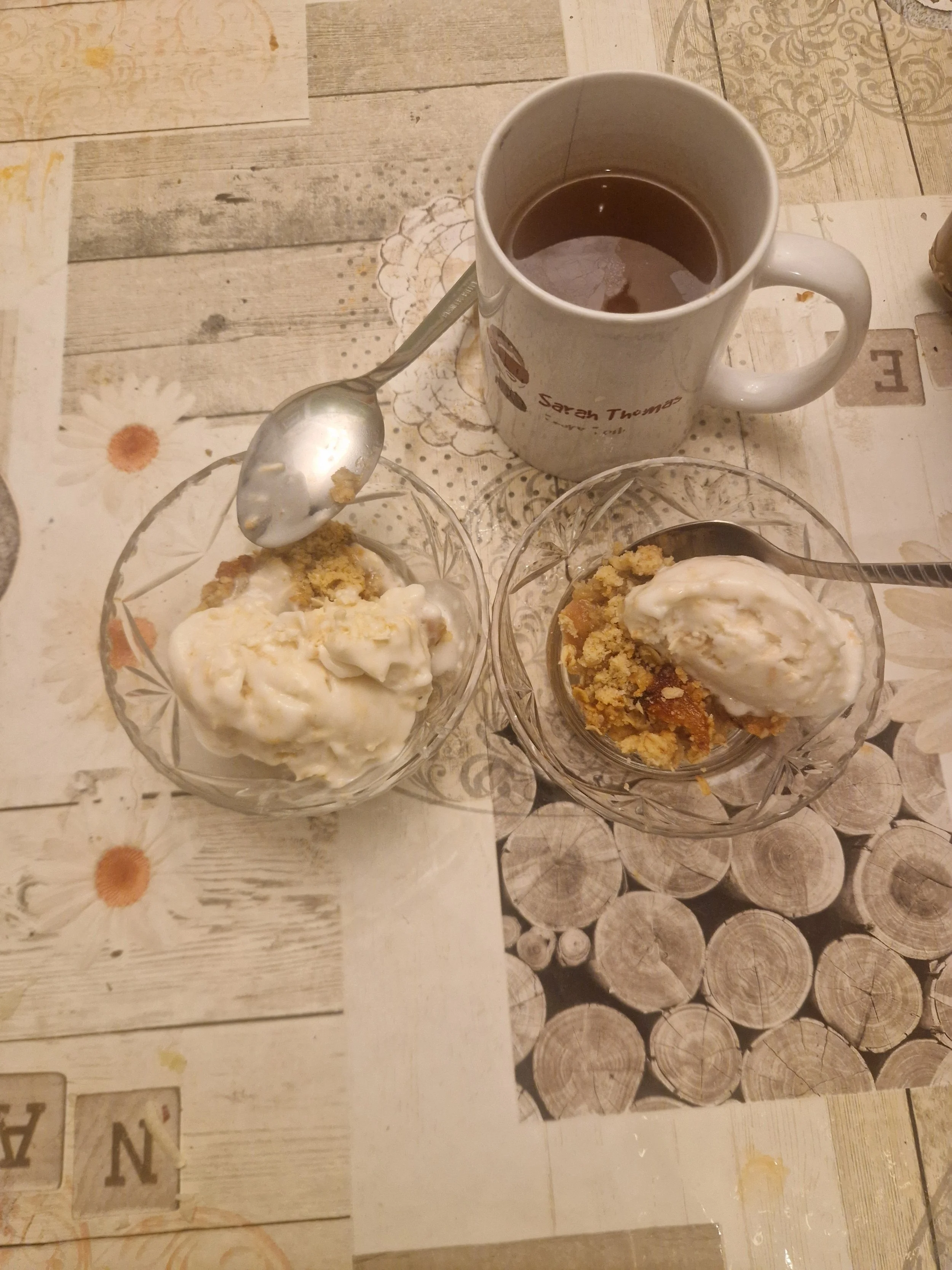 Early affogato experiments.
