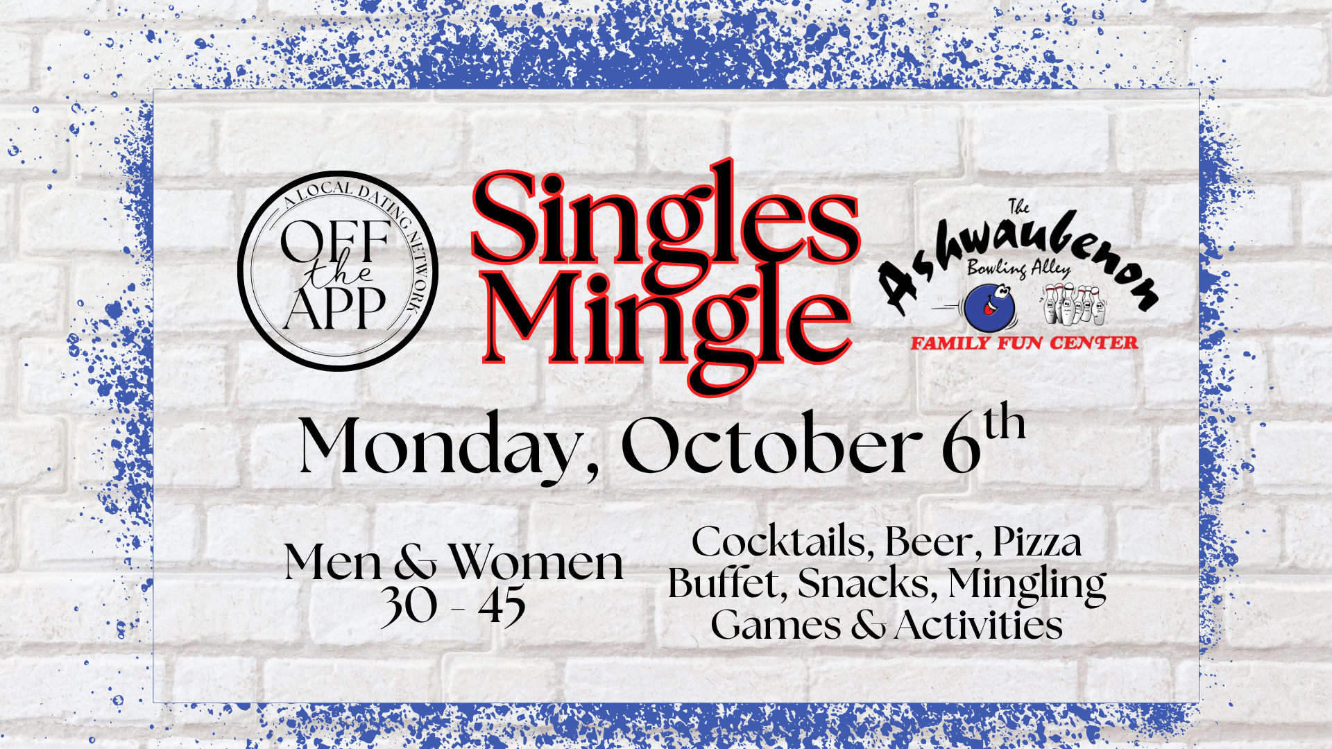 Singles Mingle @ Ashwaubenon Bowling Alley