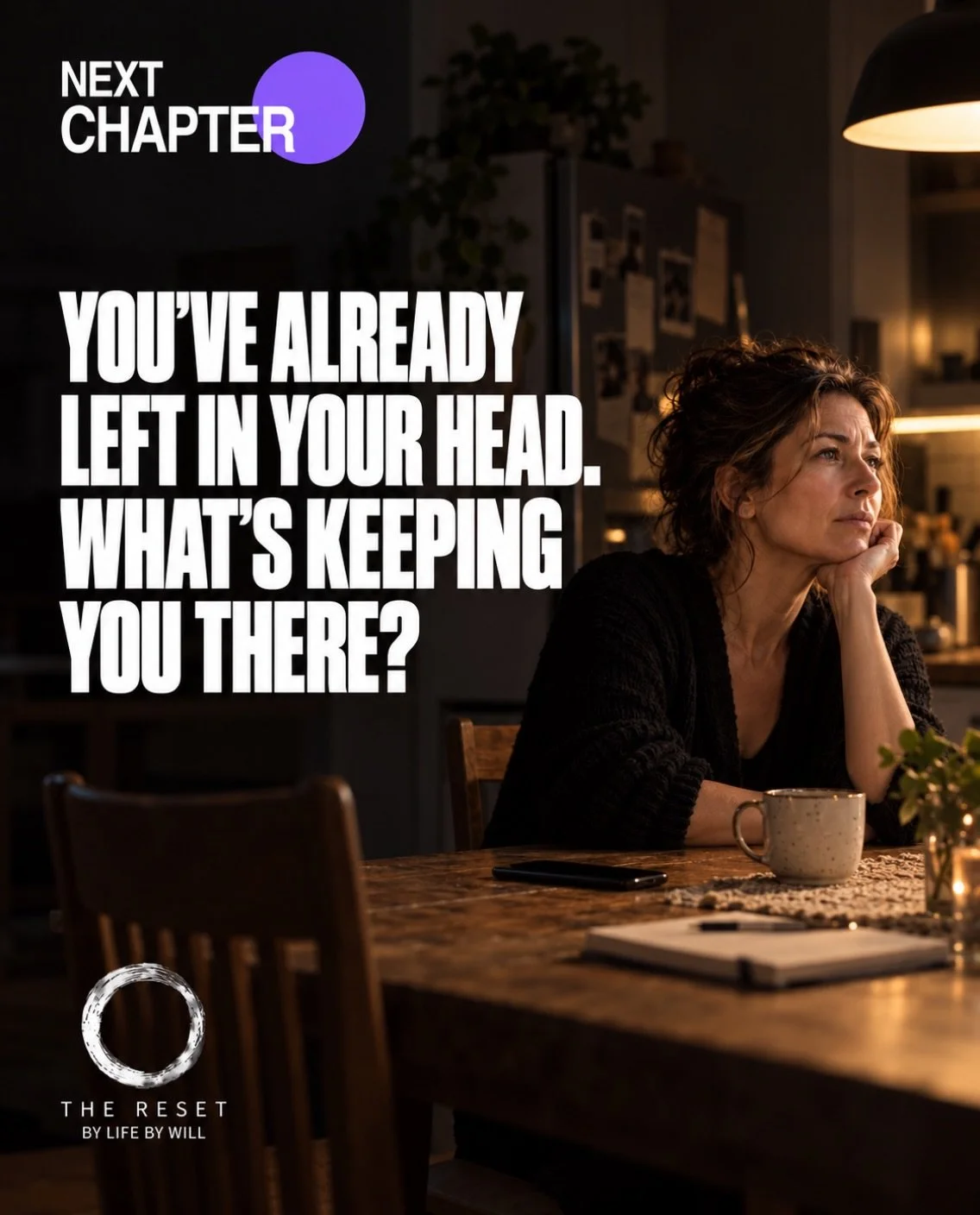 You&rsquo;ve imagined leaving. Then the guilt, fear and &ldquo;what ifs&rdquo; pull you back.

Next Chapter helps you get clear on what you want and navigate the conversations if you decide to leave. At your pace, with someone in your corner.

Explor