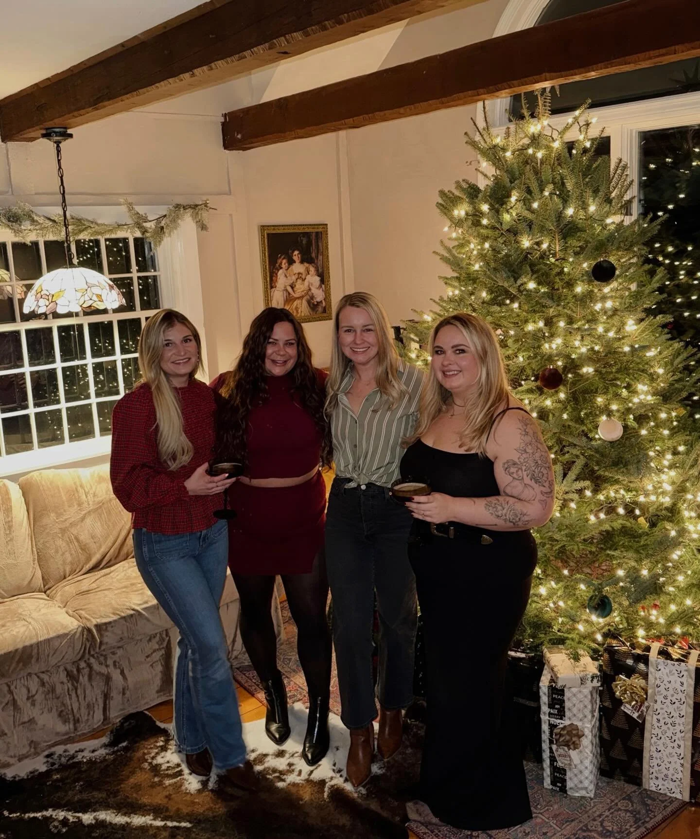 the first O&amp;S christmas party 🎄

with a special thank you to all of the husbands &amp; significant others who put up &amp; down our iconic tent at our bookings this year 🤍 we couldn&rsquo;t do it without you