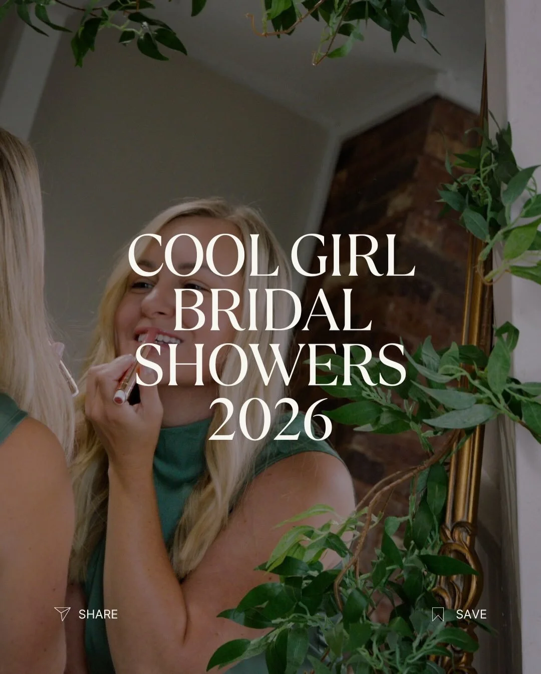 bridal showers are all about VIBES this year not necessarily a theme ✨ need help? we got you