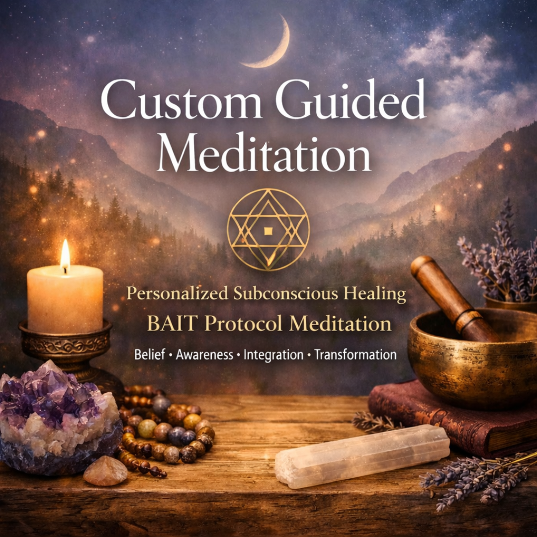 Custom Guided Meditation, Personalized Healing Audio (Digital Download)