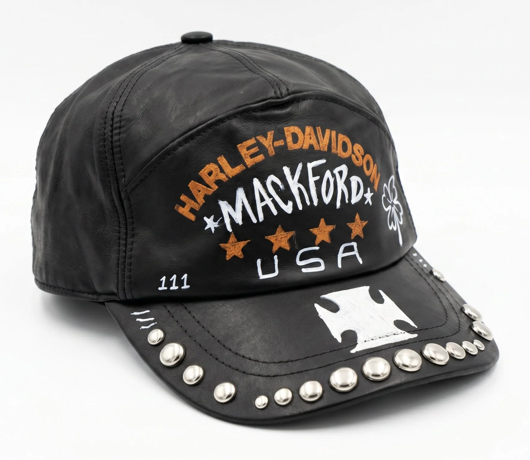 LEATHER HARLEY MACKFORD HAT