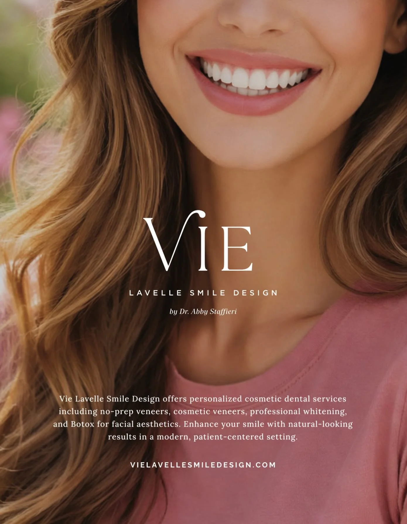 This new ad with a hint of pink is giving us February energy 💗.

Not quite spring&hellip; but definitely smile-refresh season 🦷 ✨!

Prepless veneers &bull; cosmetic veneers &bull; professional whitening &bull; Botox

📞 to schedule your consultatio