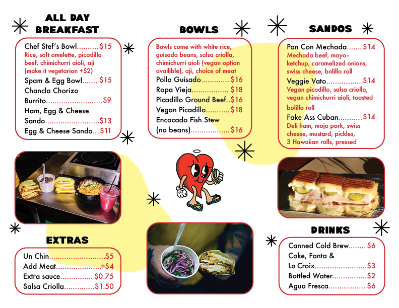Menu Brochure