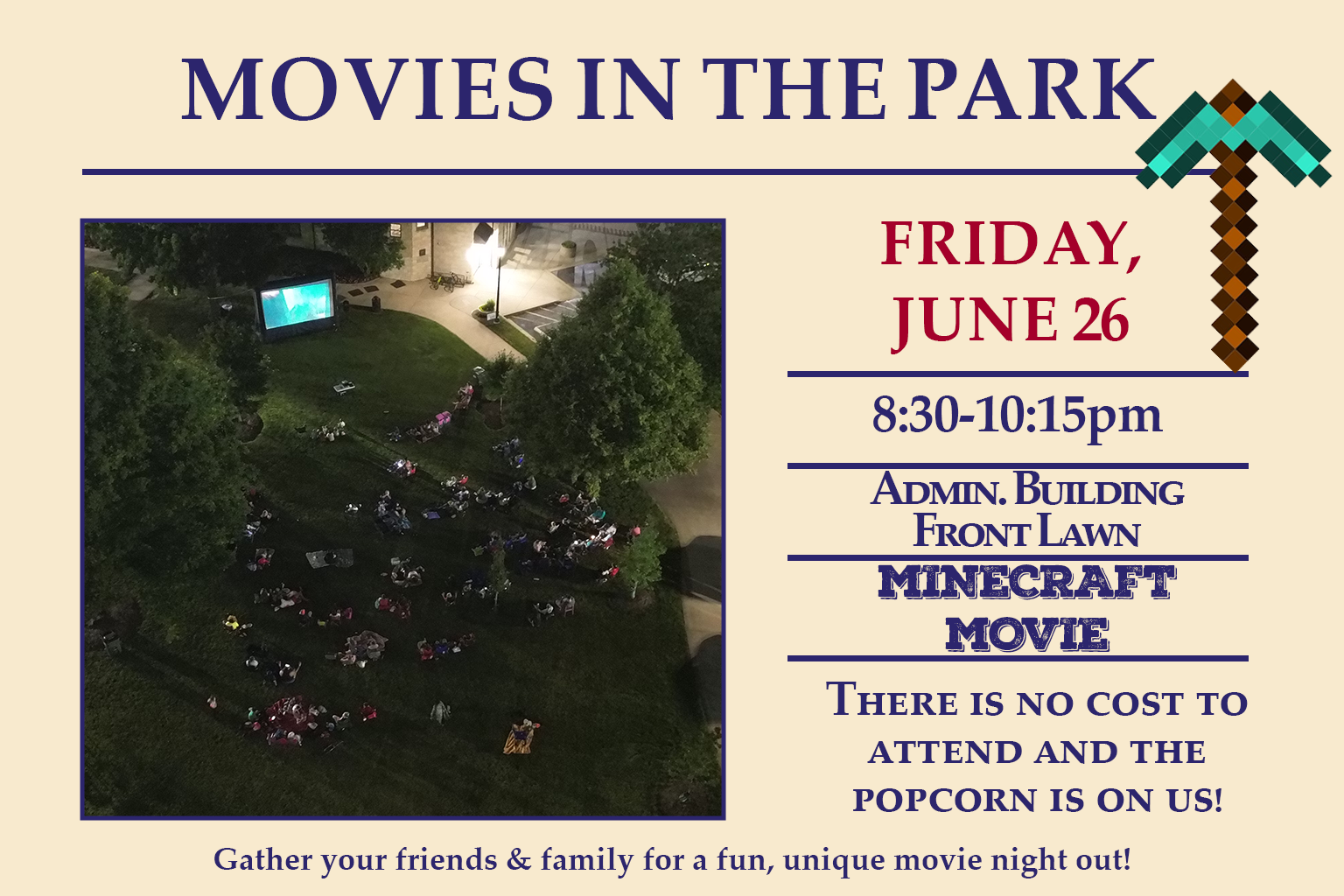 Movies in the Park: Minecraft Movie