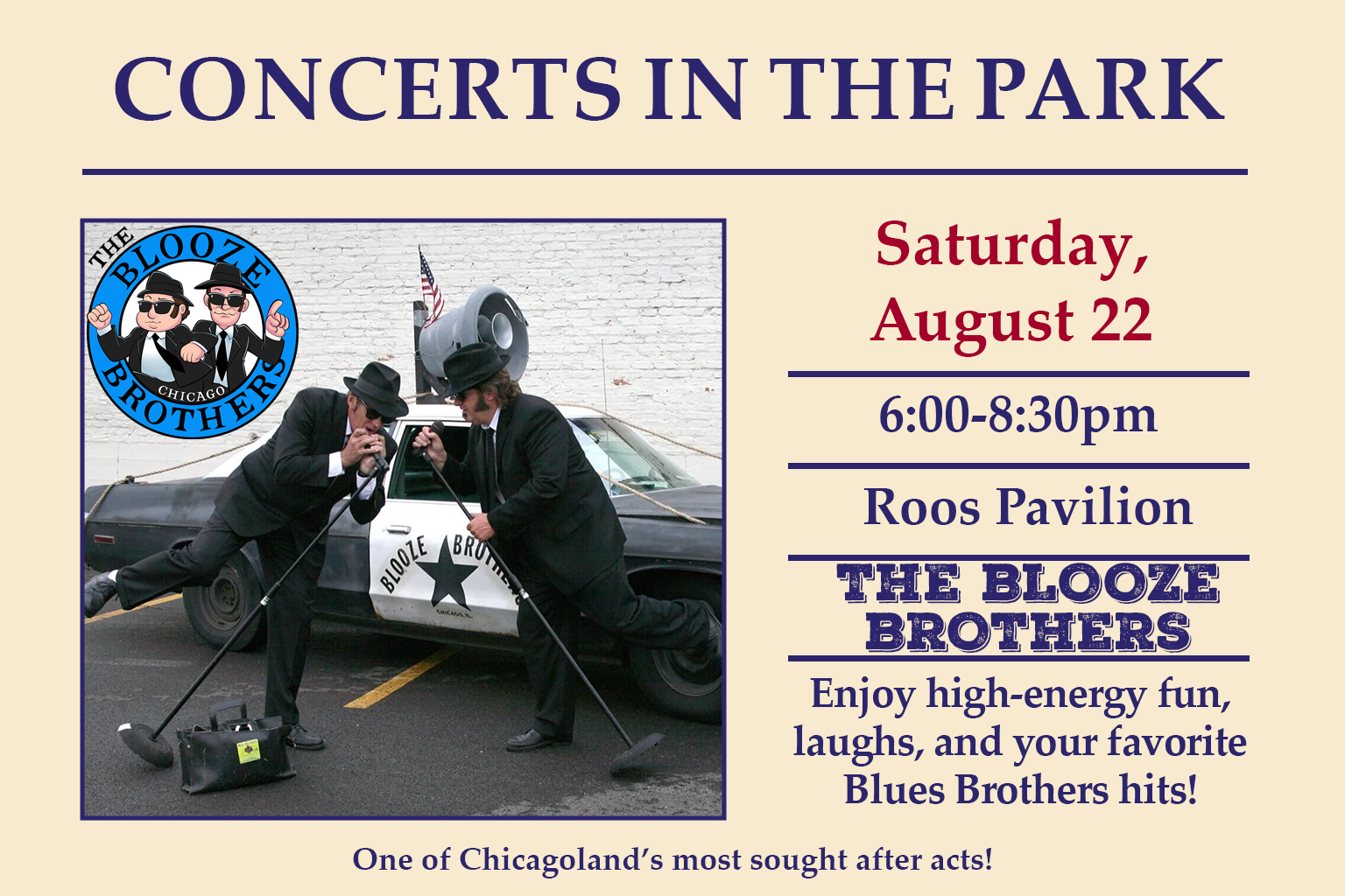 Concert in the Park: The Blooze Brothers
