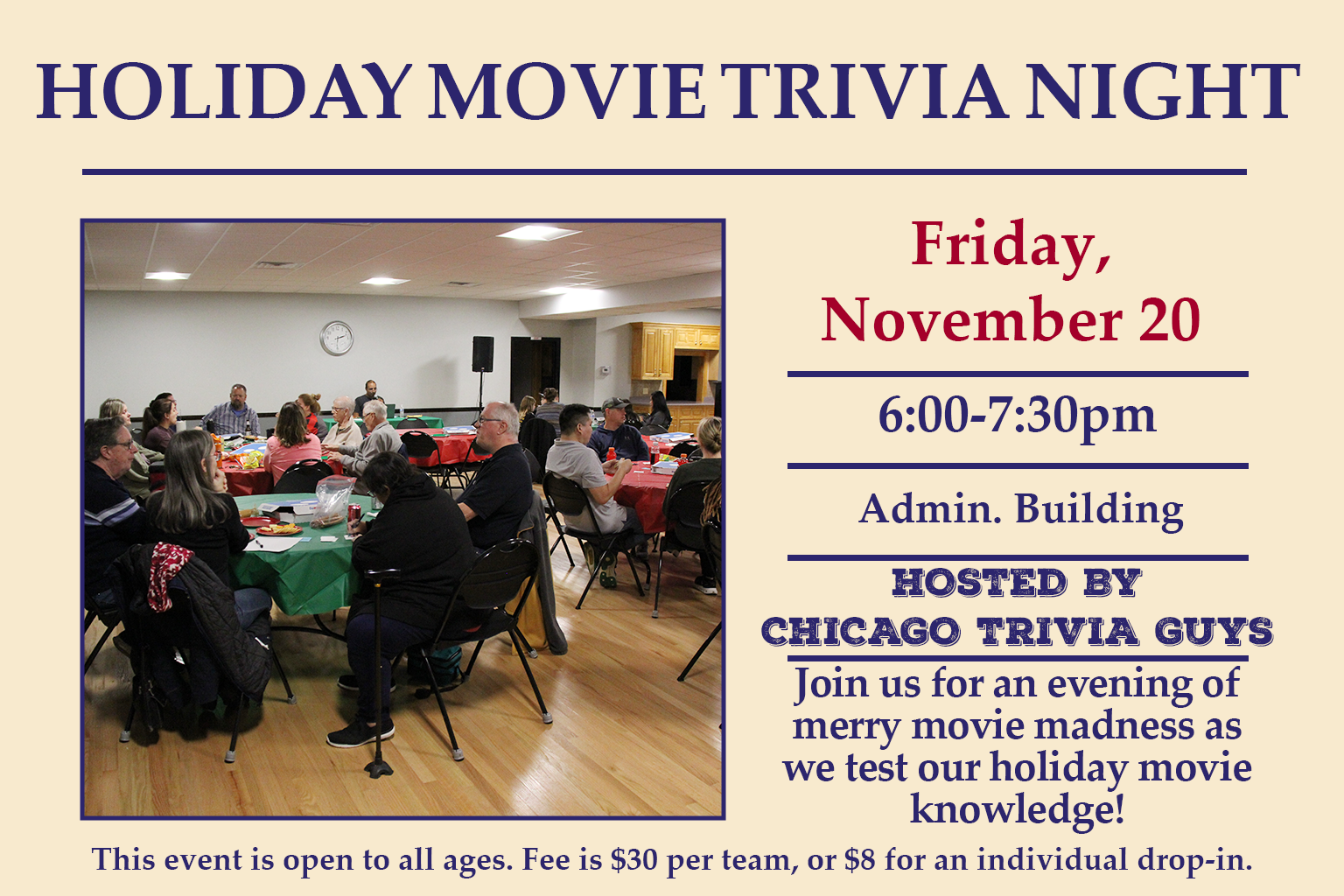 Holiday Movie Trivia Night