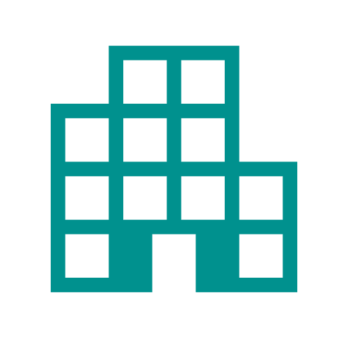 Outline of an administration building.