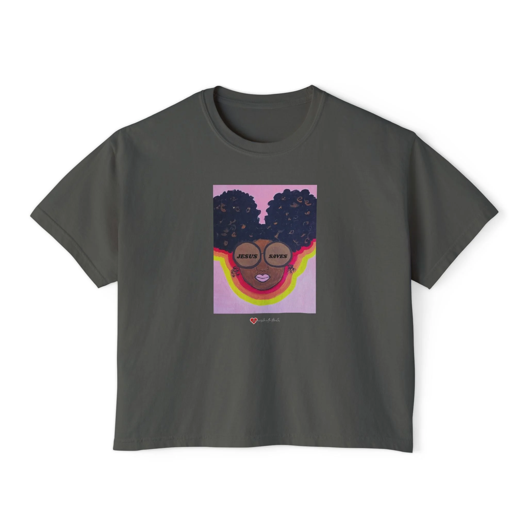 "Jesus Saves" Boxy T-shirt