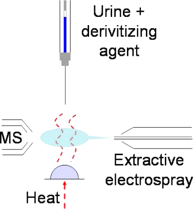 Direct Determination of Urinary Creatinine by Reactive-Thermal Desorption-Extractive Electrospray-Ion Mobility-Tandem Mass Spectrometry