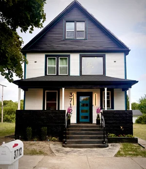 Families with their new homes