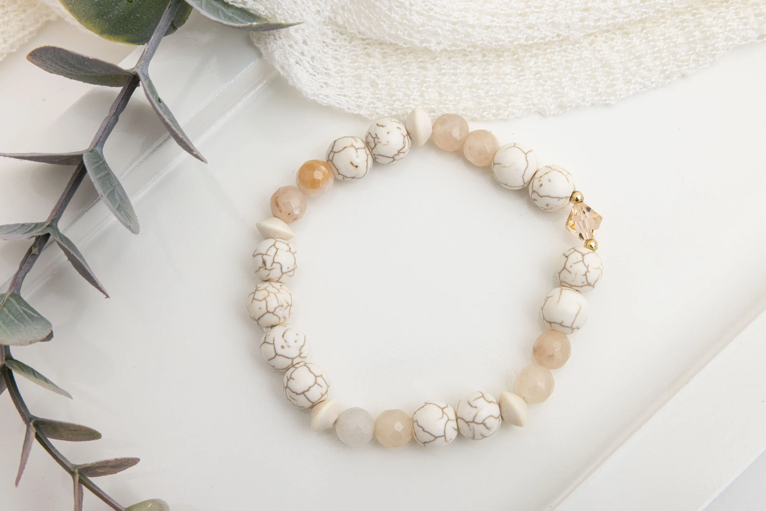 Bracelet Brume de Pêche -  Peach Mist bracelet
