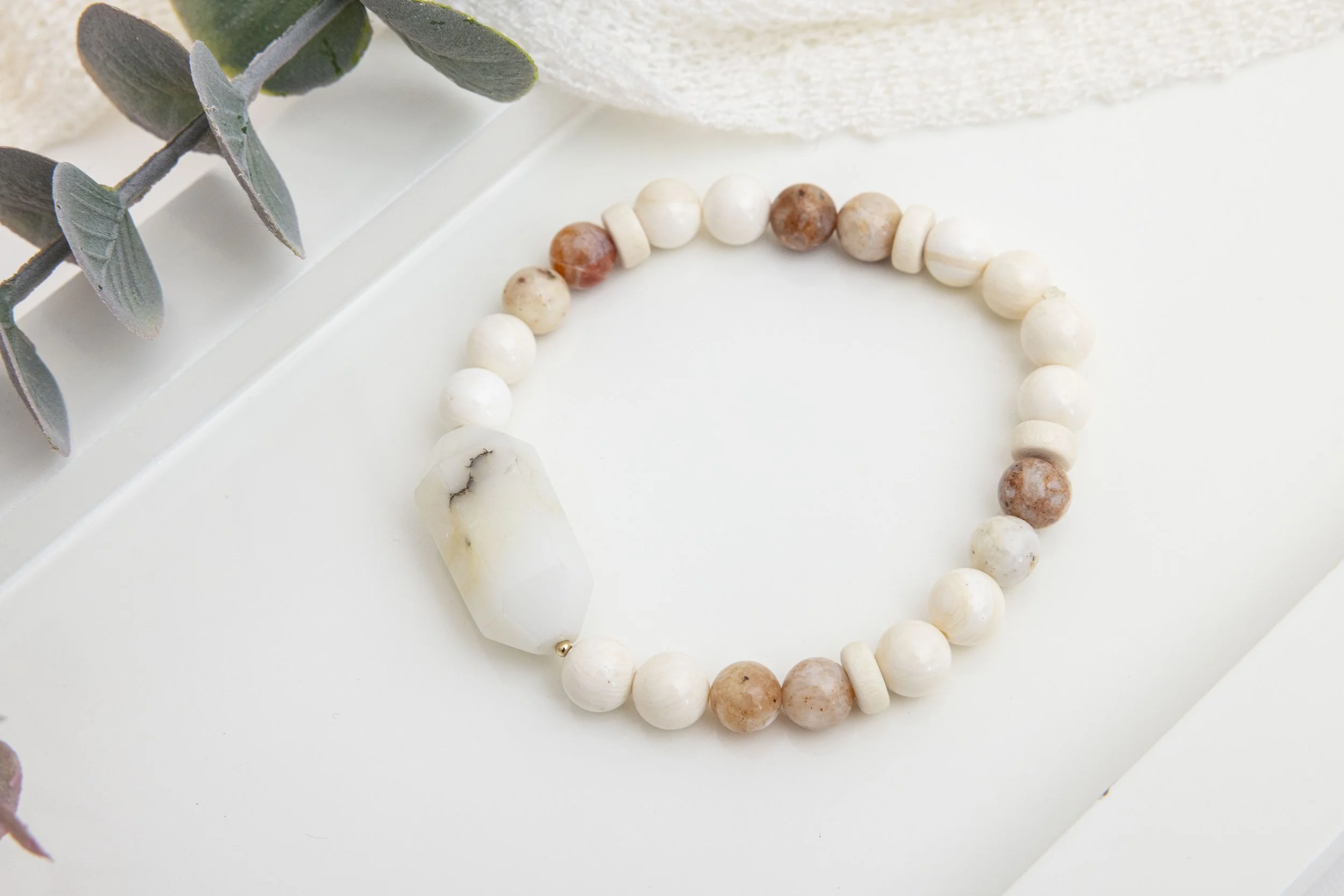 Bracelet Opale Morado & Douceur Dorée