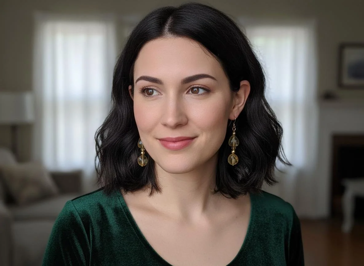 Boucles d’oreilles en Citrine & Or 14K