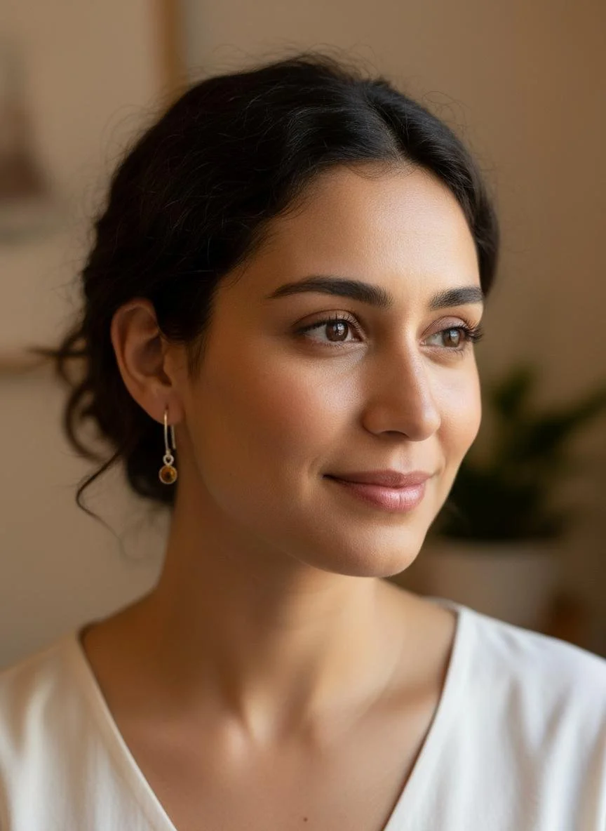 Boucles d'argent sterling et topaz jaune