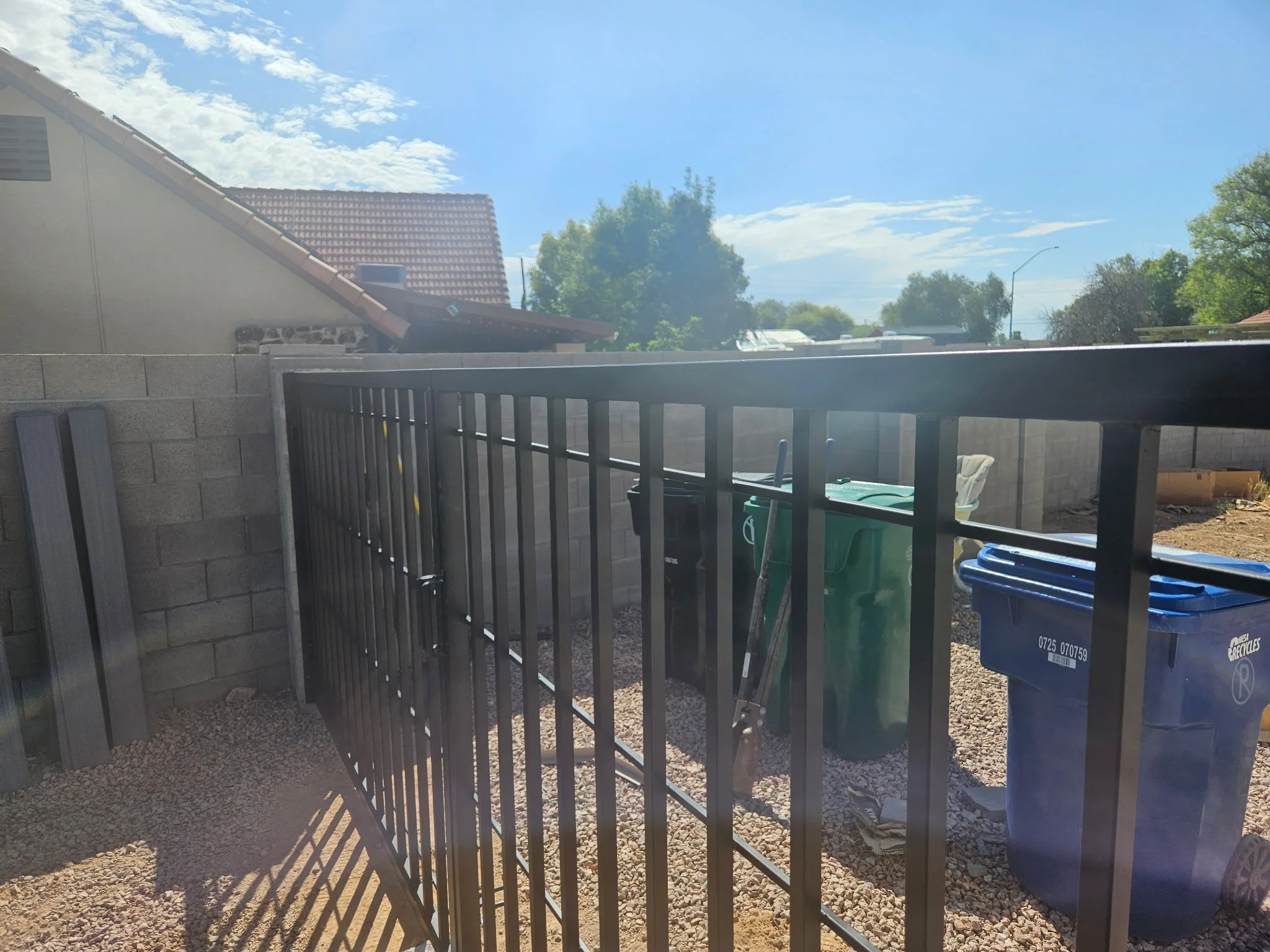 Completed Side Yard Security Gate