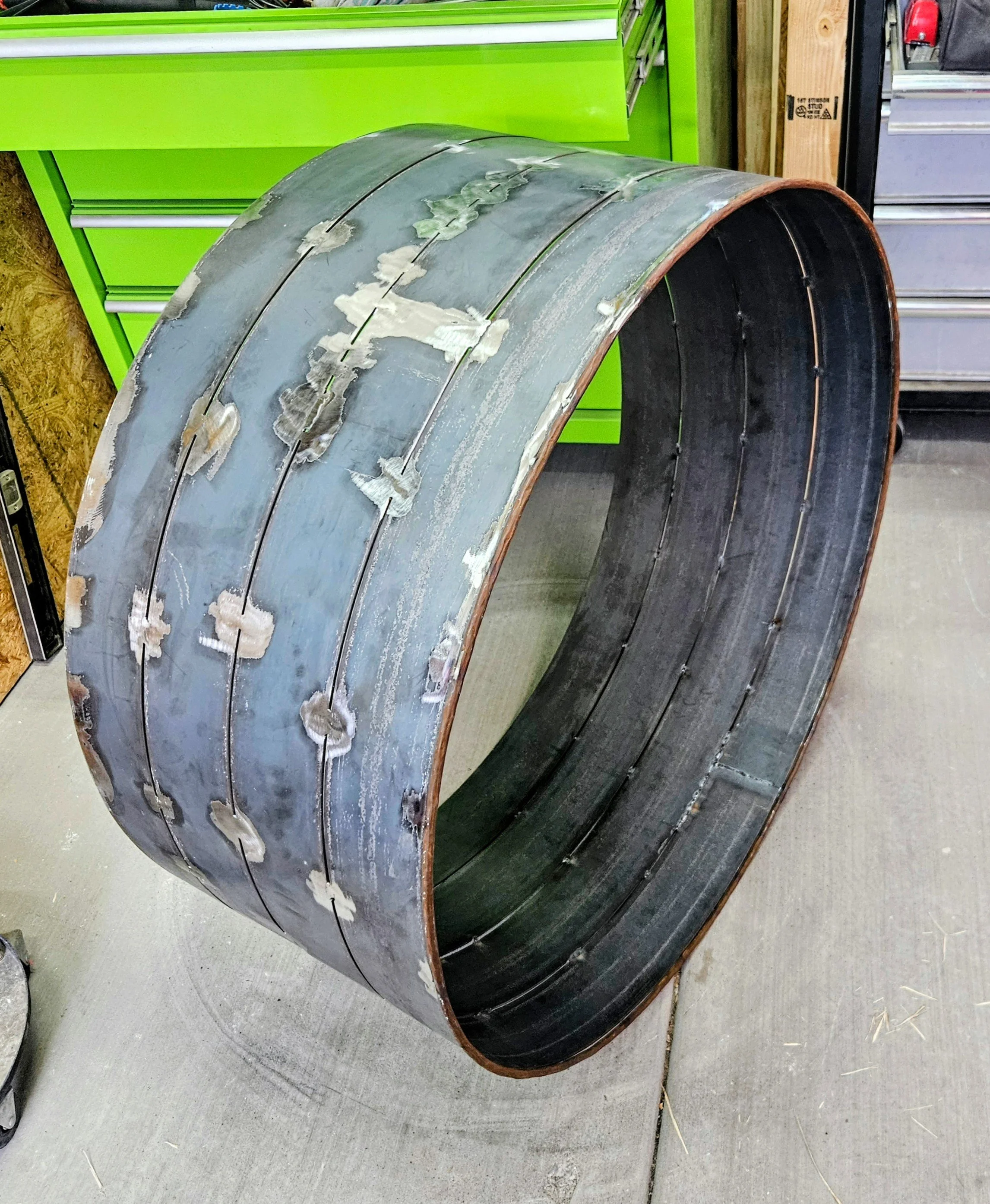 The Customer wanted the stacked look rather than one Solid Coil