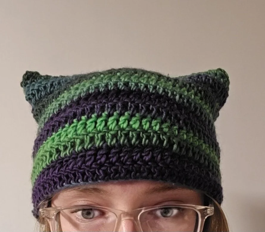 "Juniper" Acrylic Cat Ear Beanie