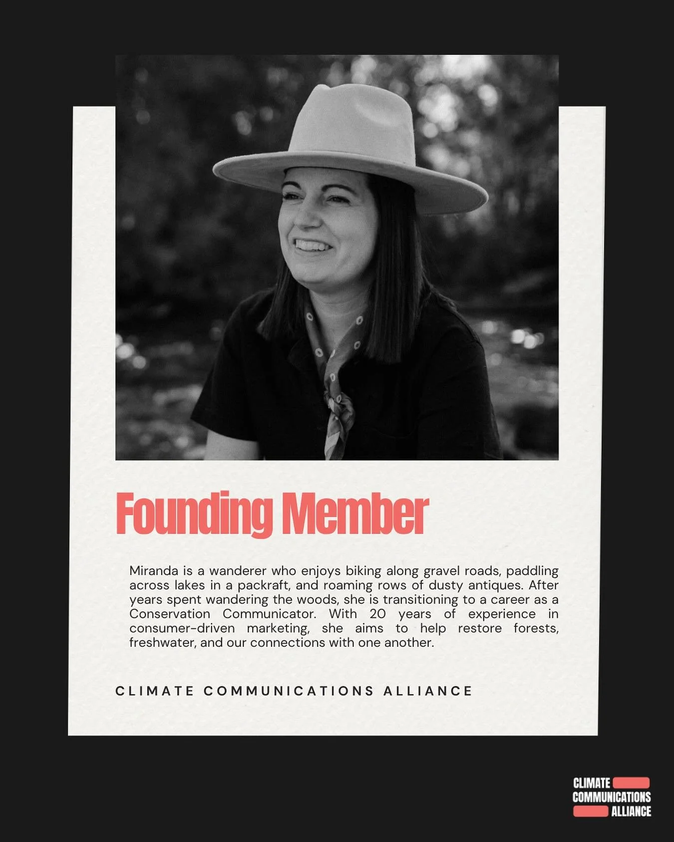 Next in our lineup of incredible Founding Members here at the Climate Communications Alliance, is Miranda Ryder.
After 20 years in senior agency and team leadership roles, Miranda is drawing on her love of adventure in nature to bring her skills and 