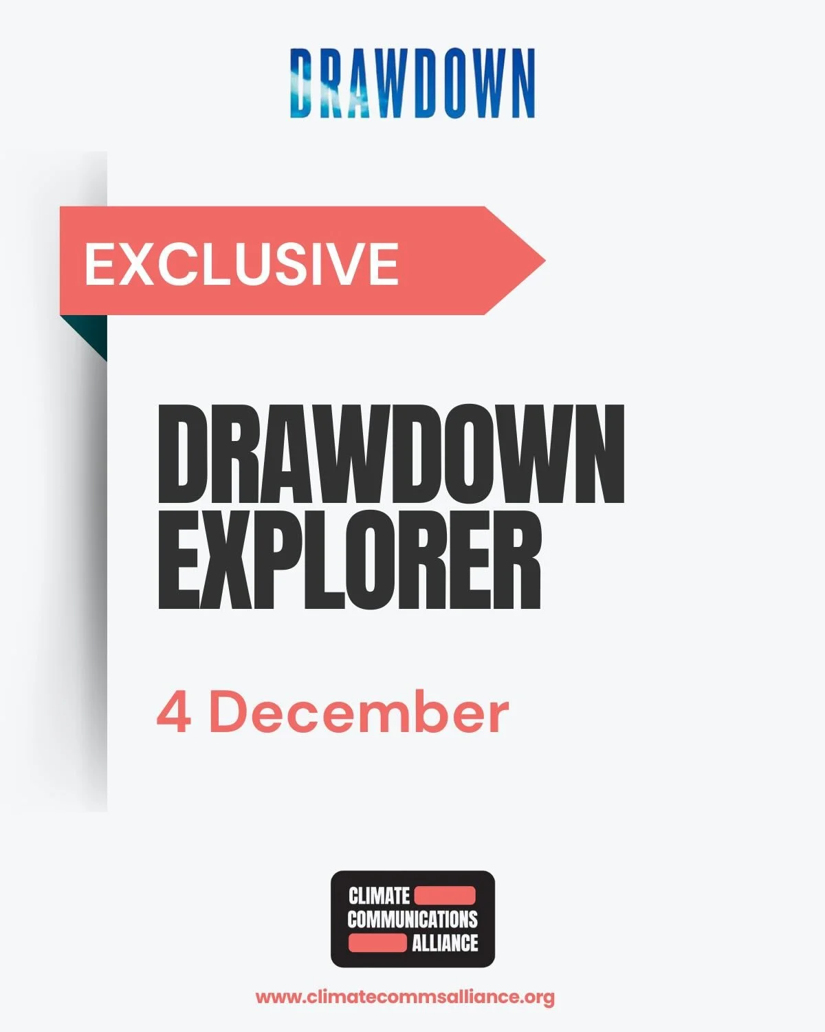 ✨EXCLUSIVE✨
Join us and the team at @projectdrawdown for an exclusive tour of their powerful new tool, the Drawdown Explorer.
This tool can help communicators distil complex global issues into local topics that audiences can more easily identify with